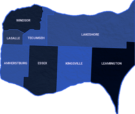 Map of Windsor-Essex County